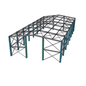 Prefabricated Light Steel Structure Warehouse Building Kit With Cutting Service Q345 Grade