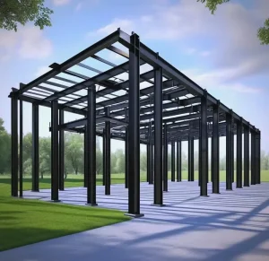 Prefabricated Steel Structure High Strength Modular Building System for Heavy Duty Workshops Villas & Indoor Sports Arenas