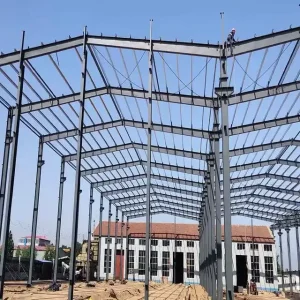 Prefabricated Steel Structure High Strength Modular Building System for Industrial Warehouses Workshops Villa & Sports Arenas