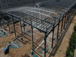 Prefabricated Steel Structure High Strength Modular Building System for Large Span Warehouses Manufacturing Workshops