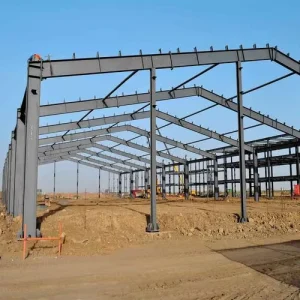 Prefabricated Steel Structure Warehouse Building Galvanized Metal Frame Construction for Industrial Commercial Storage