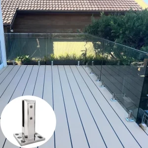 Premium Corrosion Resistance Mirror Polish Deck Mount Heavy Duty Glass Spigot for Frameless Glass Railing System