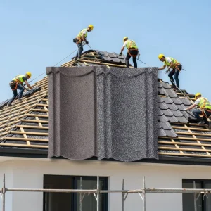 Premium Stone Coated Metal Roof Tile Durable Waterproof Perfect for Africa Villa Roofing