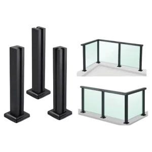 Premium Tempered Glass Railing Factory Direct Custom Sizes for Decks Balconies Stairs Installation Support Glass Fence