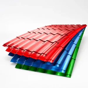 Prepainted Corrugated Metal Sheet PE Weather Resistant Coating 0.15-0.85mm Thickness T810 T930 Profile GB Standard