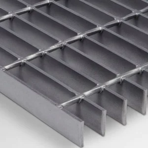 Press-Locked SS Grating for Office Workshop Building Walkway Construction Durable Water Resistant Anti-Corrosion Fire Resistant