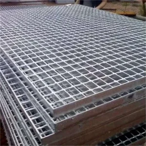 Pressure Welded Round Carbon Steel Grating Heavy duty Zinc Coated Floor and Wall Use Anti Corrosion