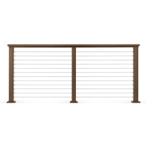 Price Aluminum Railing Balcony Staircase Aluminum Cable Post Railing