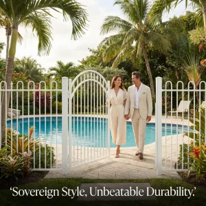 Price OEM Factory Aluminum Pool Fence Panels Bulk Buy Security Fencing for Commercial Resort Swimming Pool Projects