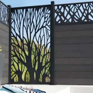 Price on Louver 6′ Laser cut Steel Fencing Panel Privacy Screen Philippines Corten Laser Cut Aluminum Fence Panels