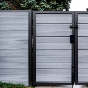 Privacy Co-extrusion Wpc Fence Composite Wood Wpc Post Upright Column Pole Outdoor Fence Post Wpc Garden Fence