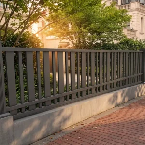Privacy Fence Panels, Powder-Coated Aluminum Alloy, Modern Small Garden Fence
