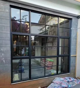 Privacy Guard Door Modern Simple Design Steel Windows for Exterior