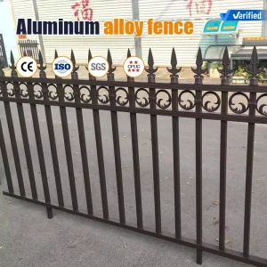 Private and Secure Vertical Metal Aluminum Alloy Fence