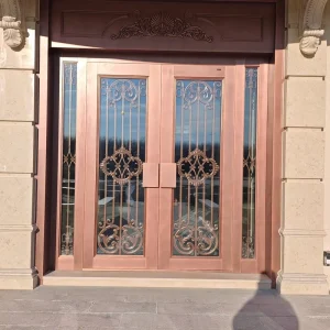 Professional Grade Stainless Steel Entry Door Solid Aluminum Plate Copper Door Heat Preservation Metal Door