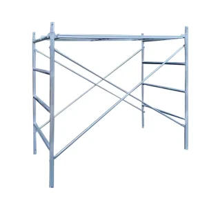 Q235 Walk Through Frame Mobile Scaffolding Steel Scaffold With Brake Wheels