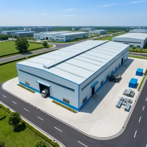 Q355B BIM Designed ISO Certified Factory Direct Custom Design Pre Engineered Metal Steel Structure Workshop Turnkey Solution