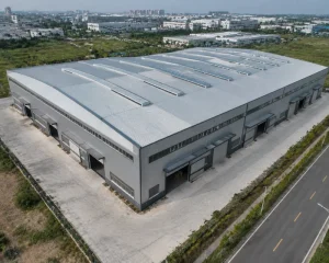 Q355B Large Span Metal Building Hot-Dip Galvanized PU Insulated Aircraft Hangar & Aviation Maintenance
