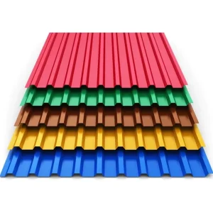 RAL Colored PPGI Coated Prefab House Zinc Galvanized Metal Roof Tile Sheets Corrugated Roofing