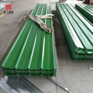 RAL6005 Moss Green Exposed Fastener Metal Wall Sheet Anti Fade for Plantation Farm Storage Building