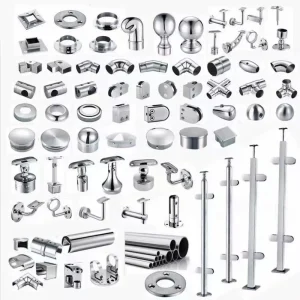 Railing Accessories Series SUS 304 316 Stair Balcony Baluster Glass Railing Cable Railing Handrail Bracket Fittings