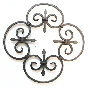 Railing Iron Metal Antique Ornamental Flower Decoration Items