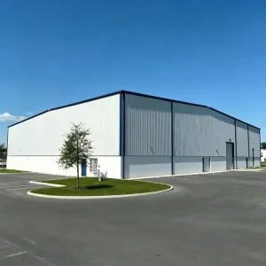 Raw Material Storage Customizable Multi-Bay Steel Structure Warehouse Prefabricated Storage Shed Column-Free