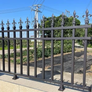 Rectangle Galvanized Steel Modern Privacy Fence for Villa Vestibule Garden Courtyard Decoration with 3D Modeling
