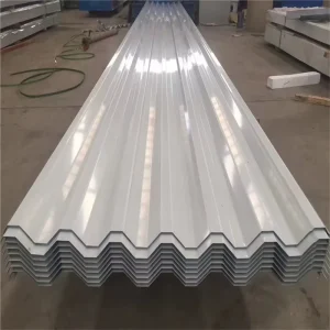 Red White Painted Trapezoidal Sheet Metal Color Coated Corrugated Roofing Steel Panel