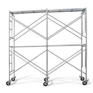 Reliable Industrial Metal Frame Scaffolding Corrosion Resistant High Strength Foldable 800kg Load Capacity Hot Dipped Galvanized