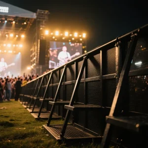 Removable Heat-Treated Galvanized Steel Crowd Control Barrier