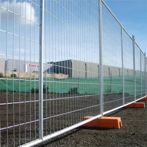 Removable Temporary Security Fence for Construction Site Iron Carbon Steel Powder Coated