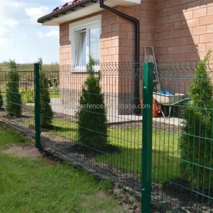Residential 3D Curved Aluminum Alloy Safety Fencing System for Villas and Commercial Properties