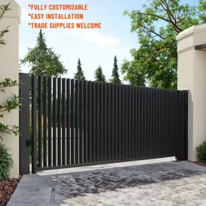 Residential Aluminum Retractable Sliding Motorized Fence Gate for House Main Door