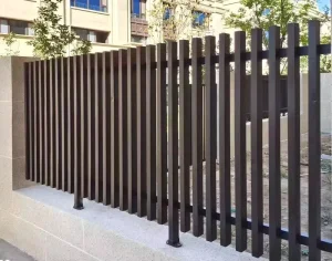 Residential Outdoor Garden Security Privacy Vertical Aluminum Fence Eco-Friendly Weather Resistant Coated Finish Heat Treated