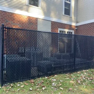 Residential Slats Privacy Fence Powder Coated Swimming Pool Backyard Home Enclosure Privacy Chain Link Fence