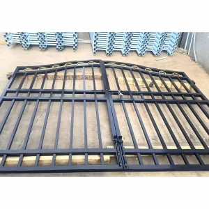 Residential Wall Iron Fence Gate, Durable Steel