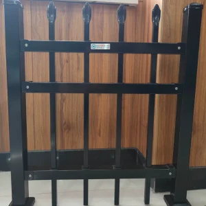 Residential Yard Ornamental Aluminum Steel Fence, UV Resistant, Corrosion Resistant, 6 Feet