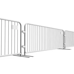 Retractable Stainless Steel Crowd Barriers for Pedestrian Control at Construction Sites and Events
