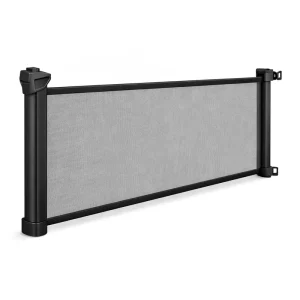 Retractable Steel Baby Child Gates for Stairs Multifunction Mesh Pet Gate 33″ Tall Extends 55″ Wide Extra Wide Dog Gate