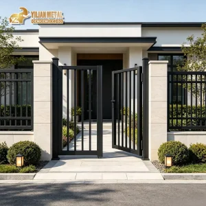 Retro Design Aluminum Welded Door