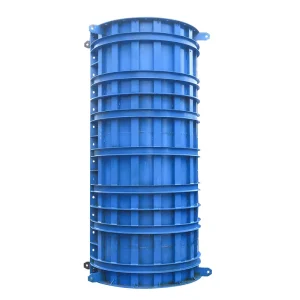 Reusable Customized High Strength Steel Iron Cylindrical Column Formwork Panel Adjustable Size Easily Assembled