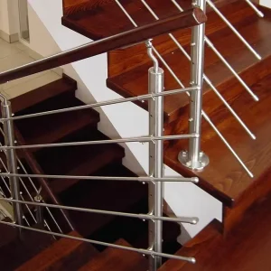 Rod Bar Railing Stainless Steel Modern Metal Balcony Stair Railing Anti-Rust 304/316 Grade, Custom Height & Spacing