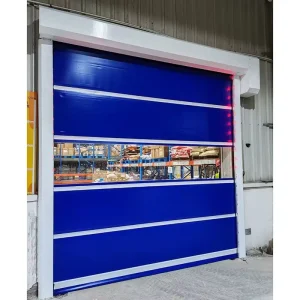 Rolling Door for Cold Storage Workshop Automatic Size Variety Thermal Insulation Metal PVC