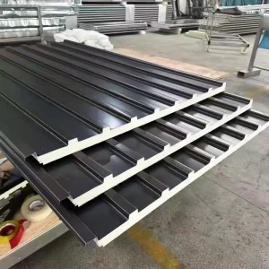 Roof Insulated Aluminum PU Sandwich Panel Roof Sheet Waterproof Aluminum Roofing and Metal Building Materials