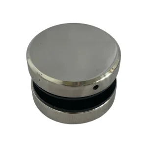 Round Polished Stainless Steel Glass Standoff Wall Mount Balustrade Glass Railing Clamp Fitting Hardware Accessory