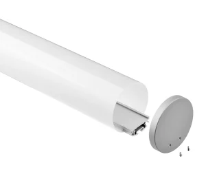 Round Shape Aluminum Profile GL-60/GL-120 60mm/120mm Diameter Surface/suspended Mounted 6063 Material Custom Length/color