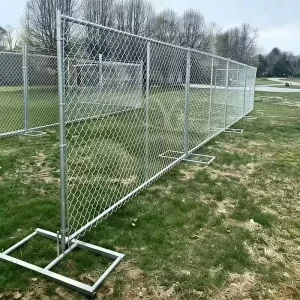 Rust-Proof Weather-Resistant Temporary Welded Metal Fence for Construction Sites