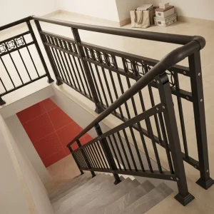 Rust Resistant Aluminum Alloy Balustrade Modern Safety Metal Stair Handrail Guardrail Water Resistant Hospital Villa Apartment
