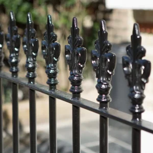 Rust Resistant Wrought Iron Stair Railing Outdoor Balcony Custom Metal Guardrail